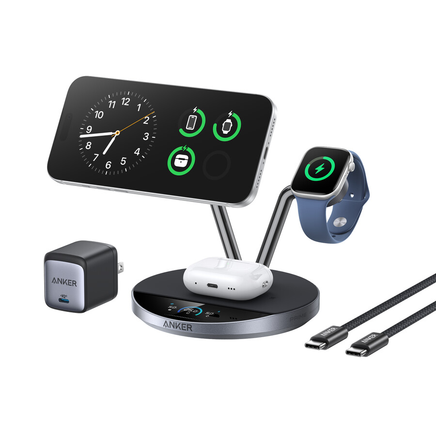 anker prime ワイヤレス充電ステーション 3-in-1、maggo、aircool、ドックスタンド