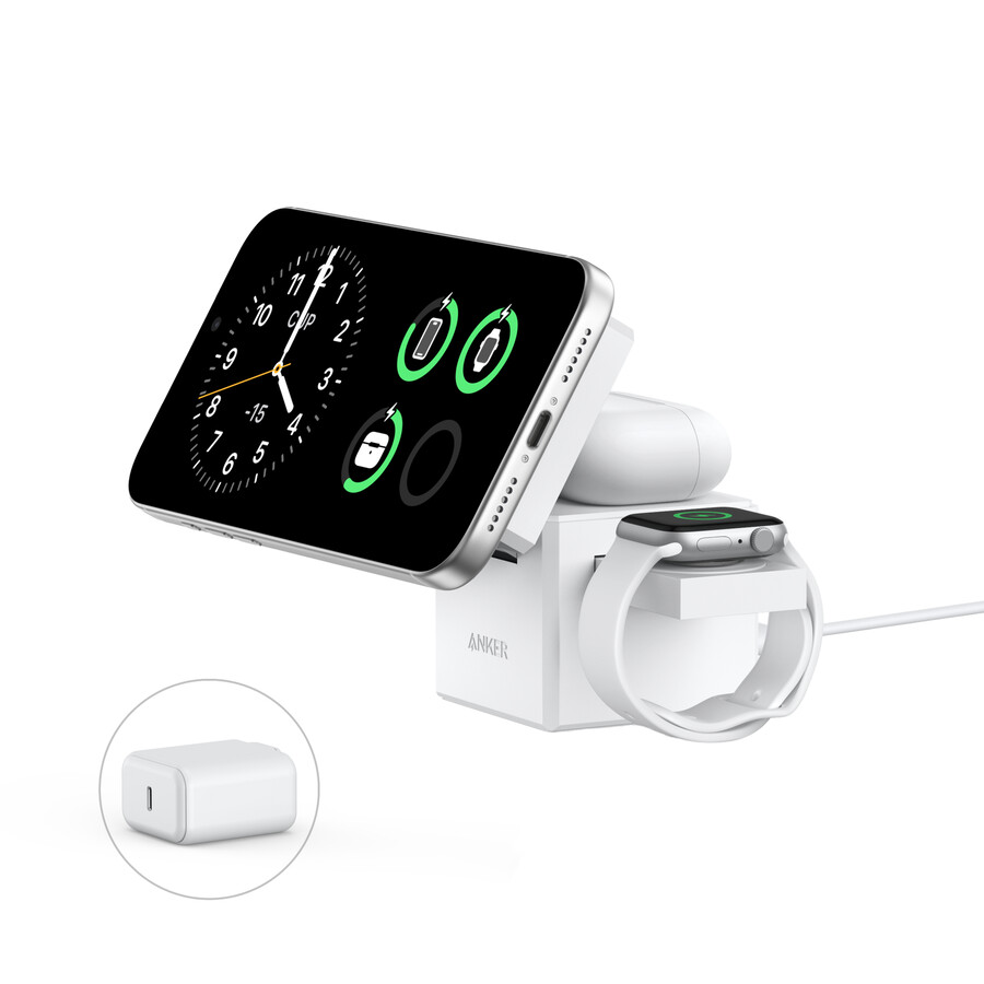 anker 3-in-1 キューブ(qi2搭載)