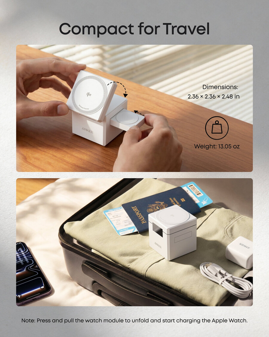 anker 3-in-1 キューブ(qi2搭載)
