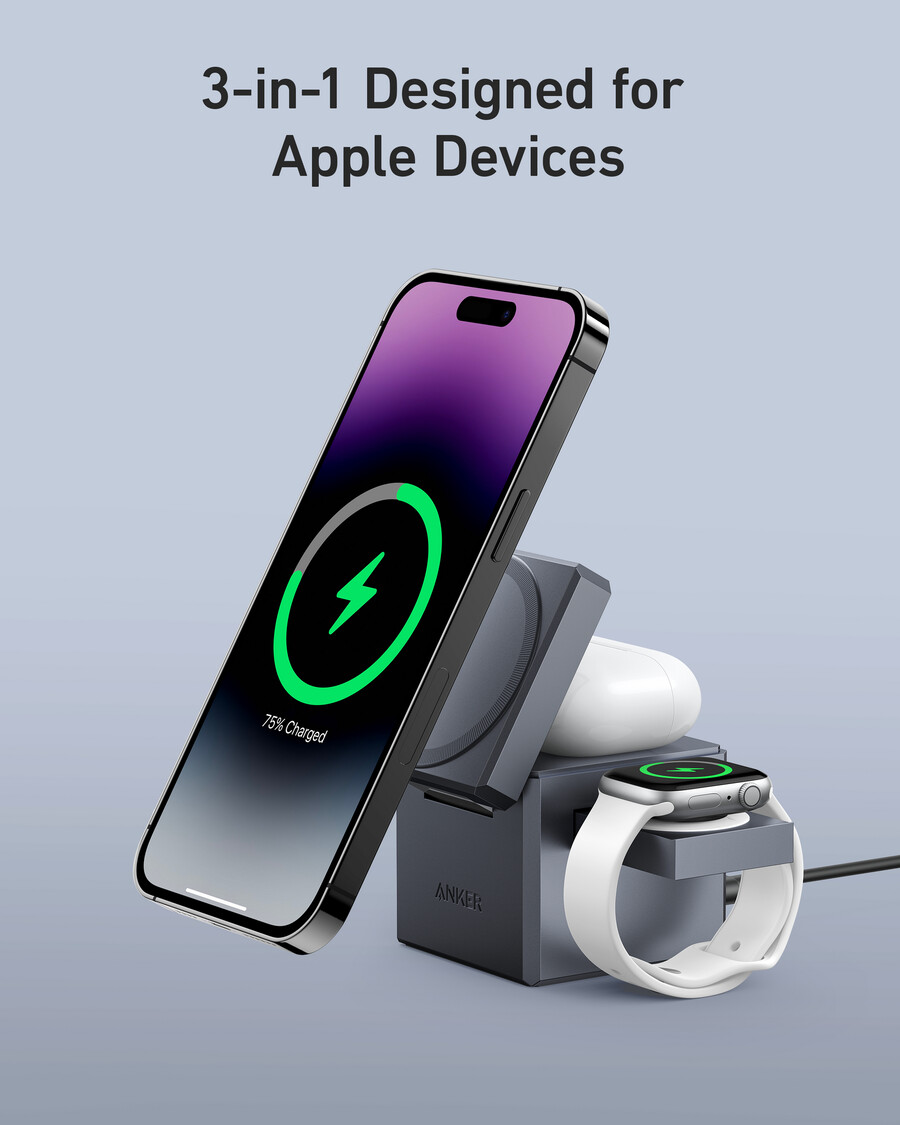 anker 3-in-1 キューブ(qi2搭載)